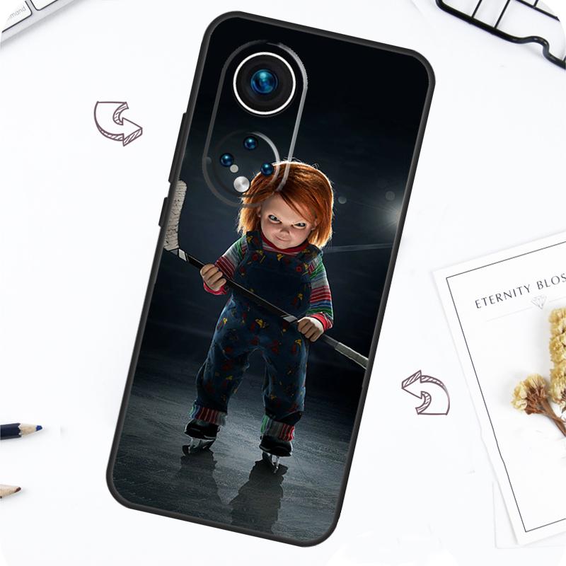 Страшная кукла Чаки Чехол для фильма ужасов для Huawei P30 P50 Pro P40 P20 Lite P Smart 2019 Nova 5T Honor 70 50 80 X8 X9 Чехол