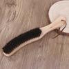 Щетка из конского волоса с деревянной ручкой, щетка для чистки мягкой конской щеткой для чистки мебели, одежды, пальто, костюма, ворса, одежды
