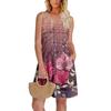 Womens Summer Dresses Loose  Sleeveless Sundresses Dress With Pockets