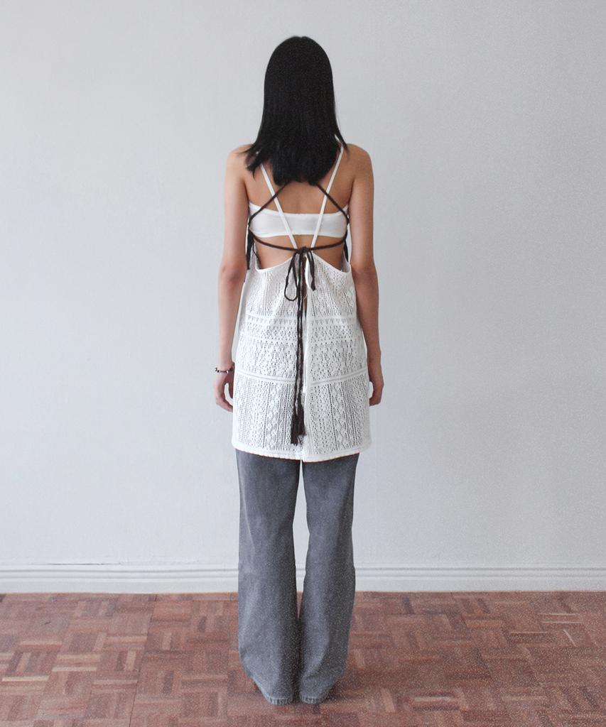 Кружевное платье-фартук RUBATI Marrakech Crochet_Белый