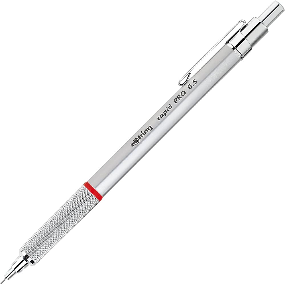 Ротринг (Ротринг) Механический карандаш Rapid Pro 0,5 мм Серебристый 1904-255 [Оригинальный японский]