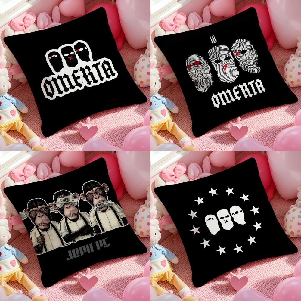 omerta 47 Cushion Cover Pattern Printed Pillowcase for Living Room Sofa Cushion Cover & Bedroom Decor