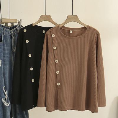 Свитшот оверсайз для женщин, свободный, с круглым вырезом, повседневный пуловер, с длинным рукавом, эластичный топ-свитшот