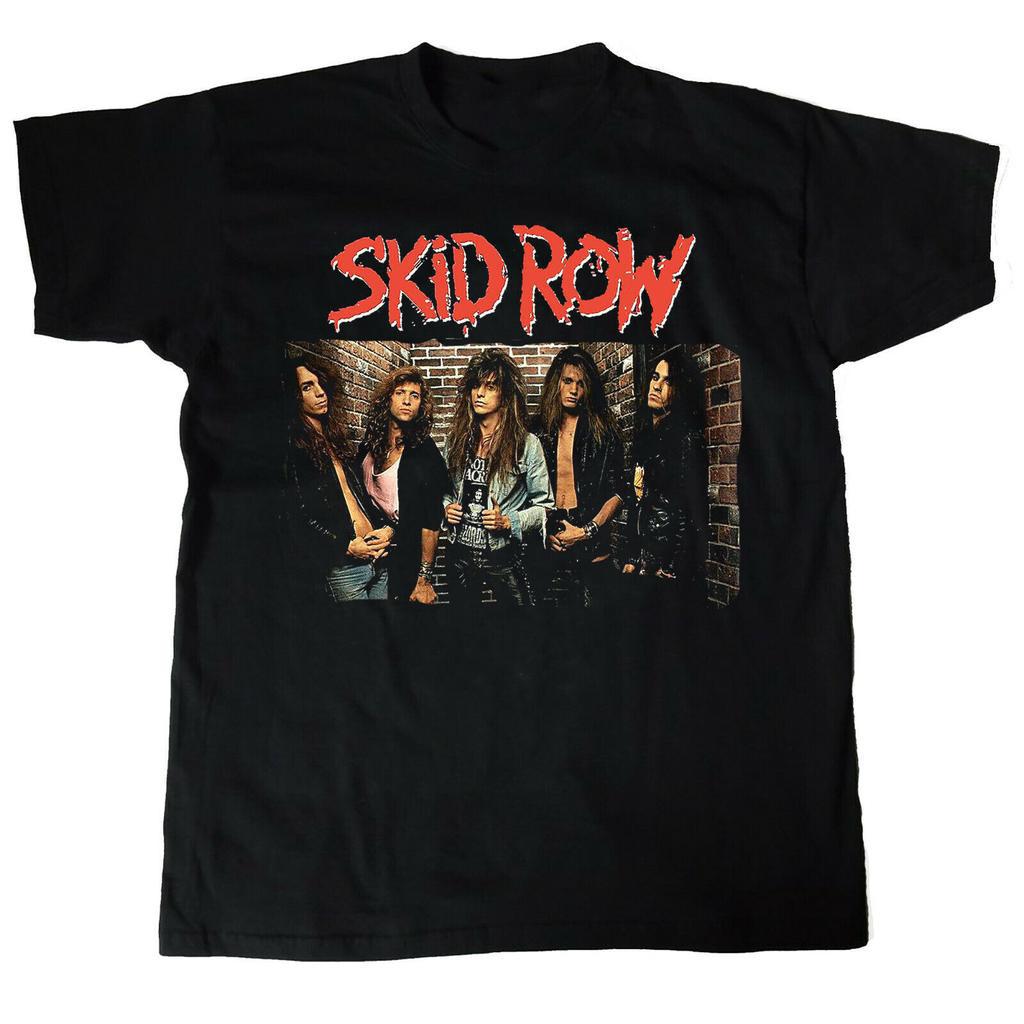 Коллекция Skid Row Группа Черная Футболка Унисекс S-5XL