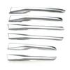 6pcs Chrome Front Fog Light Stripe Trim Fit For Cadillac XT5 2017-