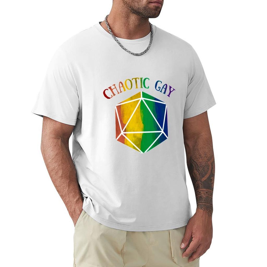 Chaotic Gay D20 Tshirt Independence Day Short Sleeve Tshirt