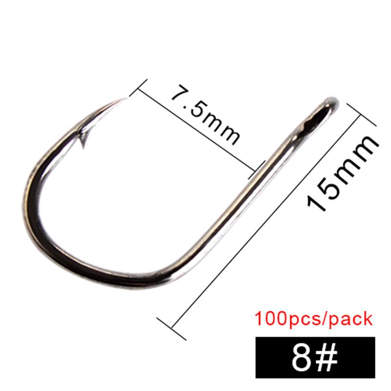 FTK круглый золото-никелевый большой кольцевой морской крючок 6 #-10 # 100 шт./кор. крючок японский крючок, используемый для ловли карпа, крючок для приманки