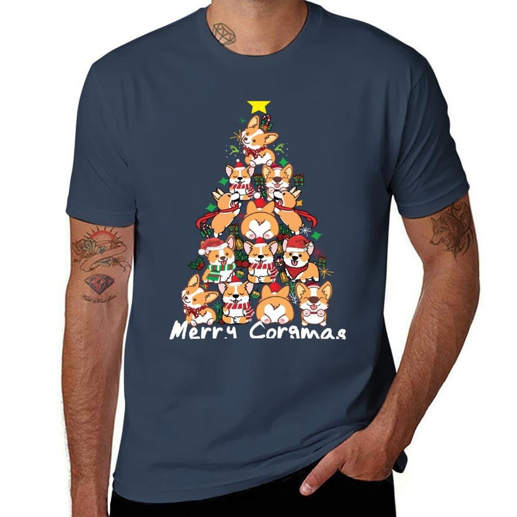 Merry Corgmas Christmas Corgis Corgis Christmas Tree Tshirt T Shirts For Unisex Graphic Tees Tshirt