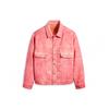 Куртка дальнобойщика Levis x Stussy Dyed Jacquard, розовая, унисекс, верхняя одежда A52160000