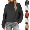 Ladies' Fashion Sweater, Round Neck,Loose Pullover Long-sleeved Knitted Sweater