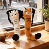 Lovely Plush Tiger Head Tail Tail Design Animal Tail Prop Stage Supplies