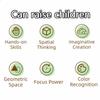 45/150/300Pcs Large Particles Interlocking Beads Blocks 3D Kids Construction Toys  For Kids