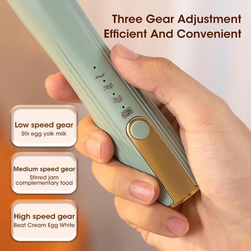 Беспроводной вспениватель молока, электрический ручной блендер, электрическая мини-кофеварка, венчик, миксер с USB для кофе, капучино, крема