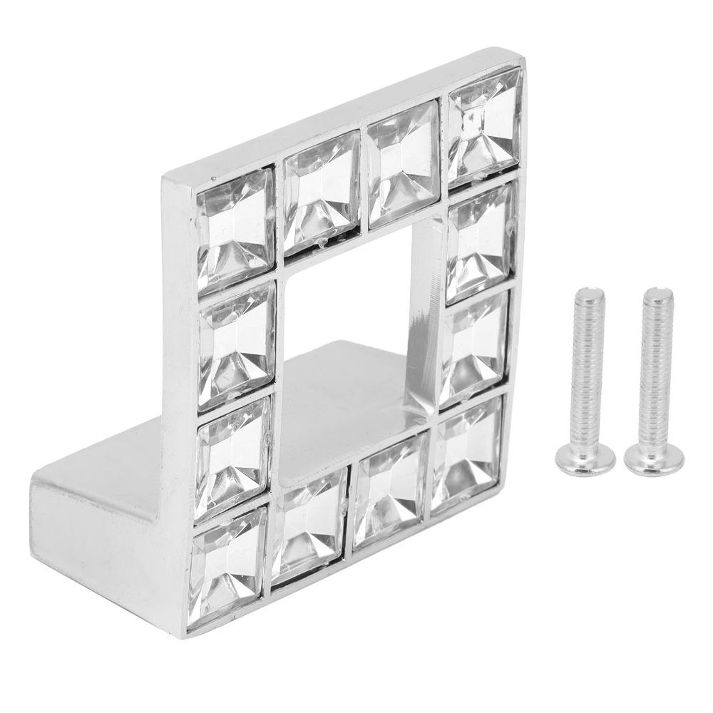 Crystal Glass Cabinet Handles Zinc Alloy Cabinet Knobs Modern Drawer Pulls  Living Room