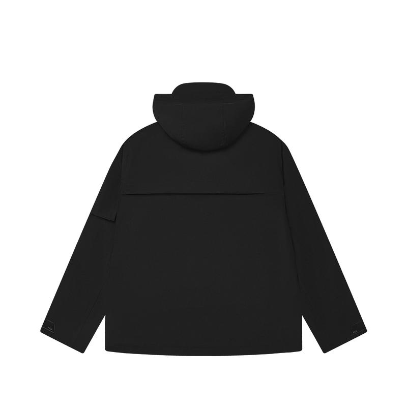 FILA HERITAGE Windbreaker Jacket Men's Jet Black F11M448706FBK