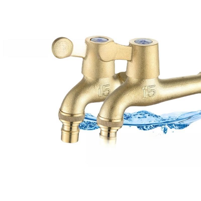 TLXT Brass Extended Washing Machine Faucet, G-Style