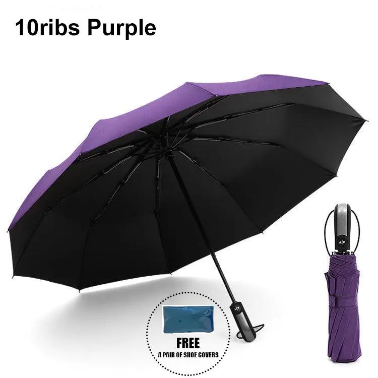 16 К Двойные Кости Большой Зонт Мужской Женский Ветрозащитный Компактный Зонт Автоматический Складной Бизнес Роскошный Зонт От Солнца Дождя Путешествия