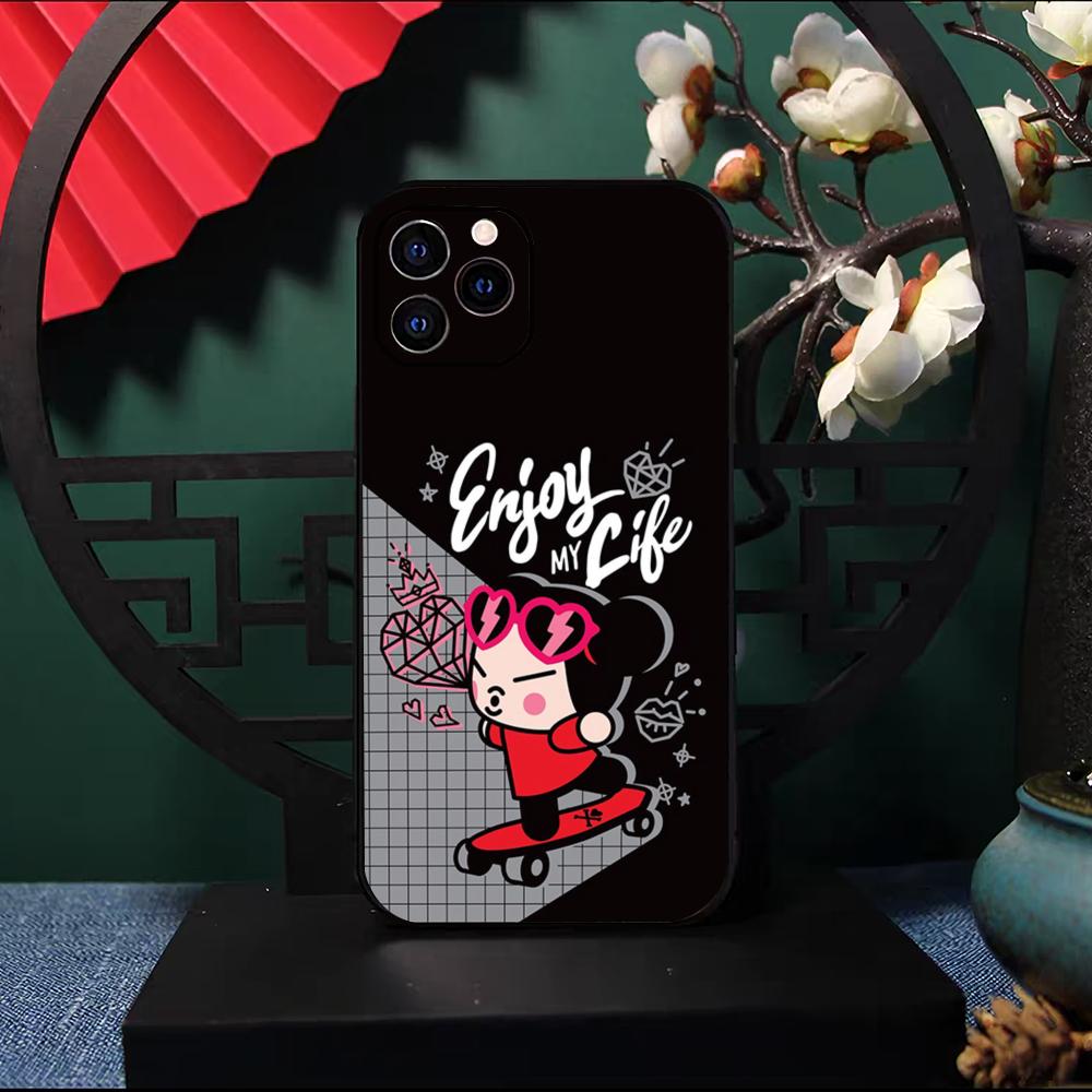 Чехол для телефона Pucca-A G-Garu Мультяшный Для IPhone 17 Pro Max 16 15 14 Pro Max 13 11 X Xs Xr 8 7Plus Силиконовый Чехол