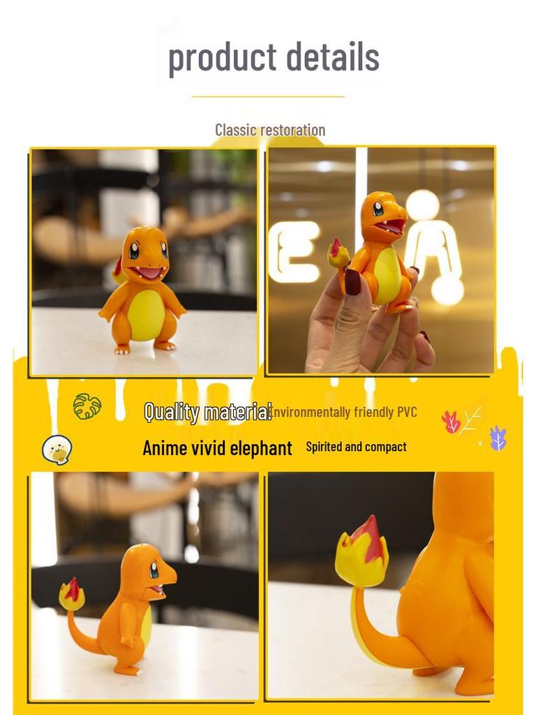 Authentic Pokémon Sleepy Style Blind Box: Pikachu, Psyduck, Charmander, Squirtle Ornaments.