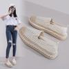 Women's 2025 Summer Mesh Slip-On Fisherman Shoes - Lightweight and Breathable Casuals with Traditional Beijing Style.
