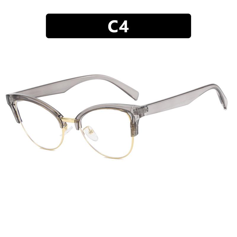 Женские очки с защитой от синего света, модные индивидуальные очки в стиле ретро, ​​простые очки без оправы, мужские студенческие деловые очки для поездок на работу