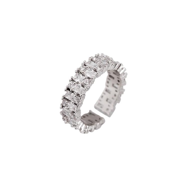 Кольцо Exaggerated Fashion Zircon Ring - Модный дизайн с открытым соединением для женщин