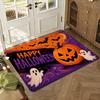 HAPPY HALLOWEEN Floor Mat Soft Thickened Absorbent Non-Slip Bedroom Living Room Door Mat Home Decor Flannel Rugs