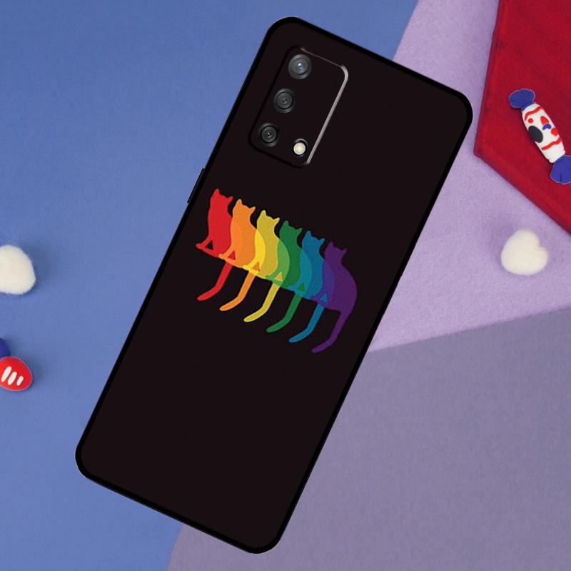 LGBT ПРАЙД ГЕЙ Чехол Для OPPO A96 A76 A16 A18 A58 A78 A98 A17 A77 A54 A57 S A74 A5 A9 A53 A52 A72 A15 A93