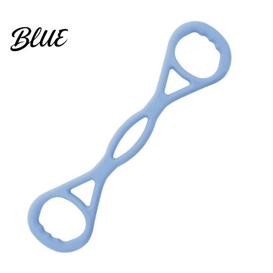 Портативные фитнес-резинки Figure 8 с ручкой, противоскользящие, для мужчин и женщин, для груди, пилатеса, эспандер, эластичный ремень, для рук, спины, плеч, растяжка