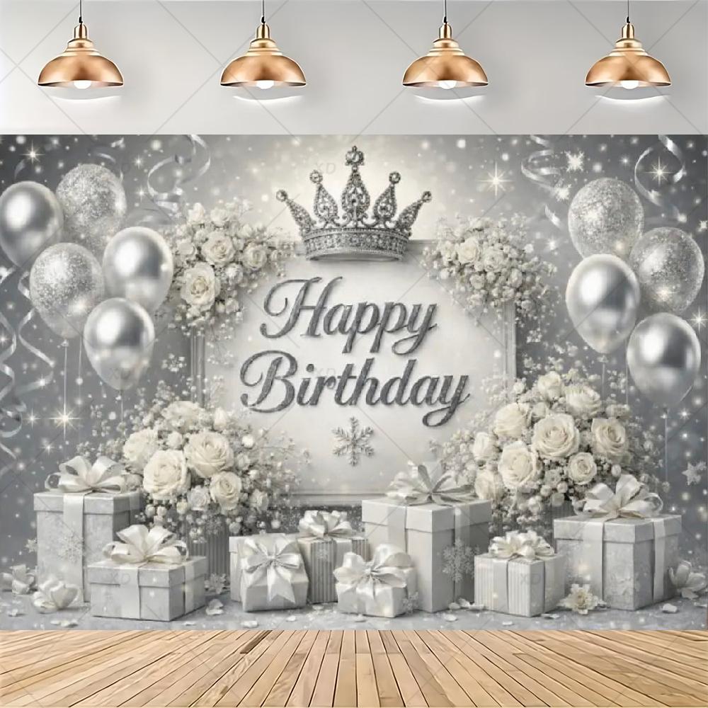 Floral bohemian birthday party decor, pink and gold backdrop, balloons, flowers, photo background, photo booth banner35