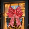 Christmas Glowing Bow LED Lights Large Christmas Bows Lit Bow Illuminate Yard Decoration Outdoor Decorations Yard