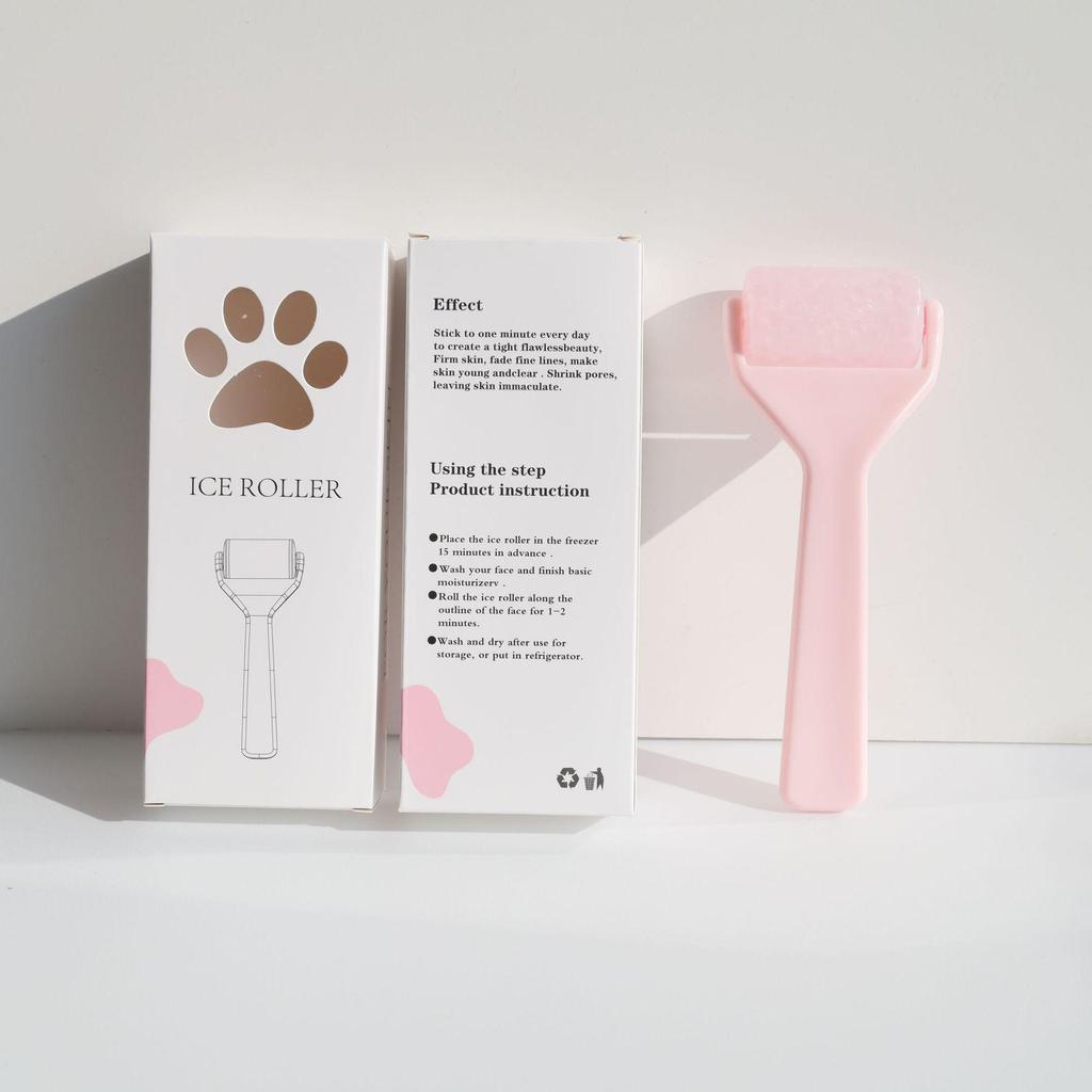 Полупрозрачный массажер-ролик для лица и кожи