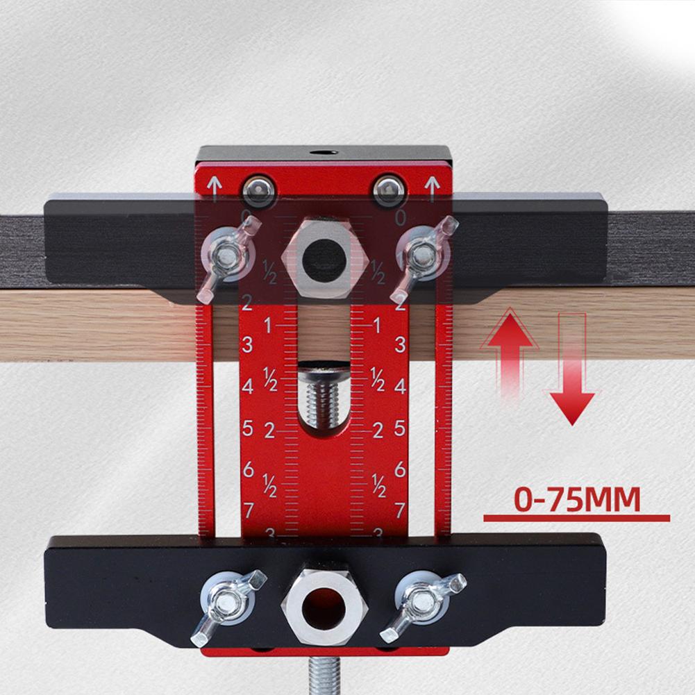 Монтажный шаблон для дверцы шкафа Монтажный шаблон для дверной панели с прочной опорой Фиксатор Зажим Направляющая для сверления с дюбелями Локатор