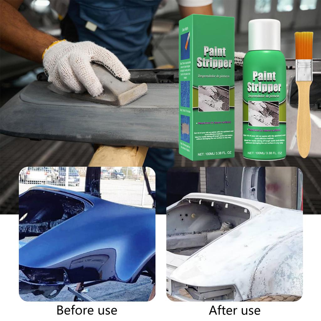 Эффективное средство для снятия автомобильной краски 3,38 унции Бесследная очистка для использования на металле, дереве, стекле, удалитель засохшей краски