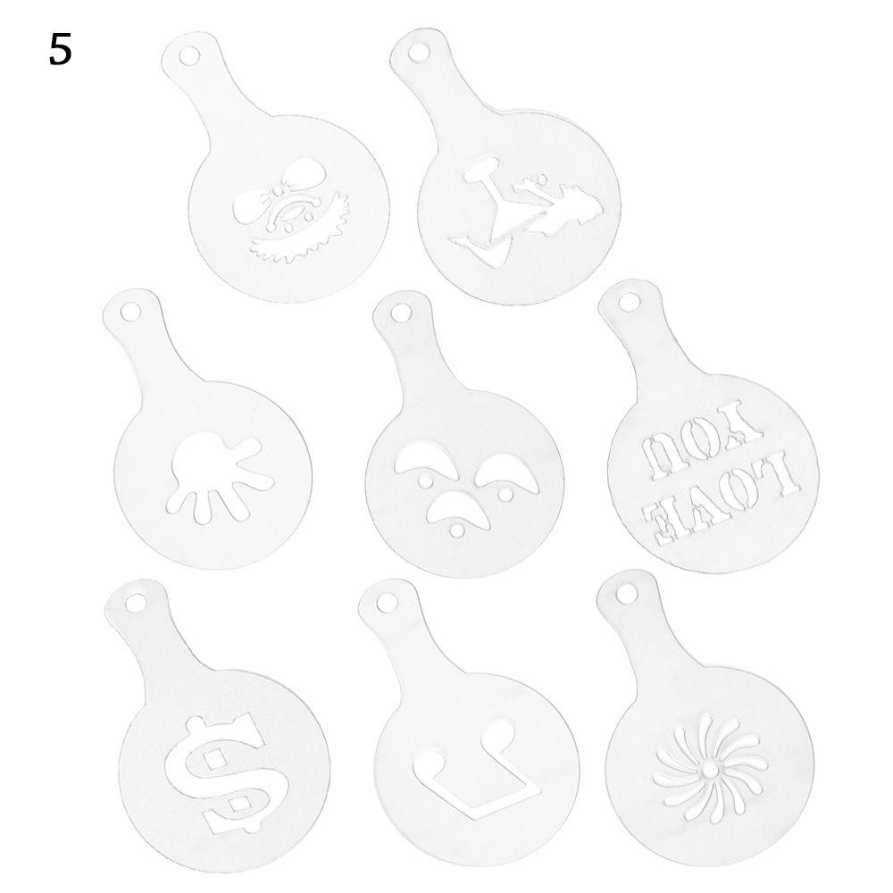 Plastic Coffeeware Pastry Tools Cookies Mould Fancy Drawing Mold Biscuit Mold Coffee Stencil