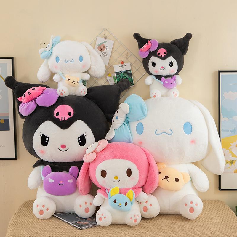 10/40 см Sanrio Куроми Мой Мелоди Синнаморолл Плюшевые Куклы Каваи Мягкая Набивная Подушка Мультяшное Украшение Комнаты Детские Игрушки Подарки на День Рождения