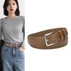 Женский ремень с пряжкой-пином Женское украшение с платьем Широкий Новый Универсальный Джинсовый ремень Ин Тренд Брюки