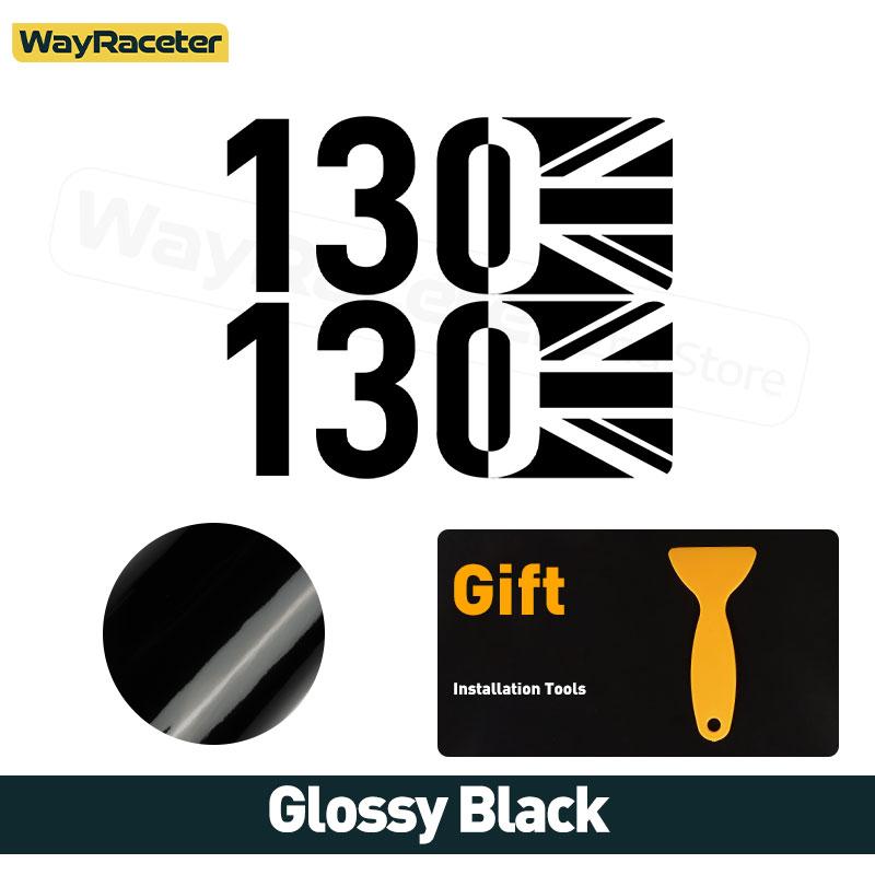 2 Pcs Union Jack Matte/Glossy/Carbon Fiber Black Side Fender Wing Sticker For Land Rover Defender L663 90 110 130 Accessories