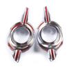 Pair Chrome Front Fog Light Lamp Moulding Cover Trim For Honda CRV 2012-2014