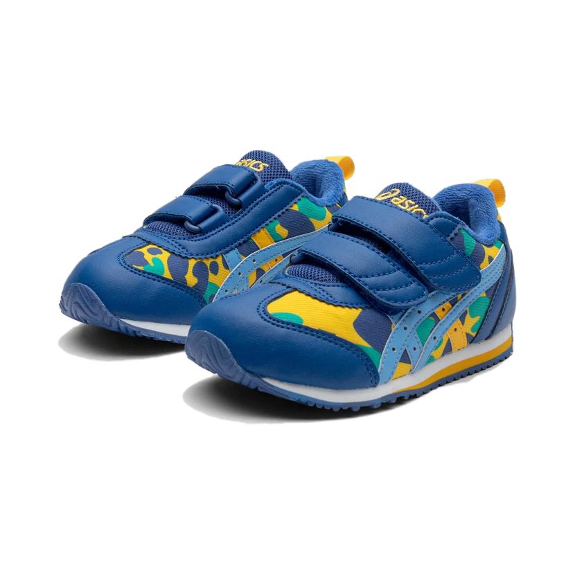 ASICS Cotla Antibacterial And Deodorizing Cushioning Low top Kids Lifestyle Shoes Blue Yellow 1144A351-400