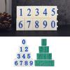 10Pcs Detachable Number Stamp Digital Stamp From 0 To 9 Number Stamp For Card Making Scrapbooking Journaling Teaching