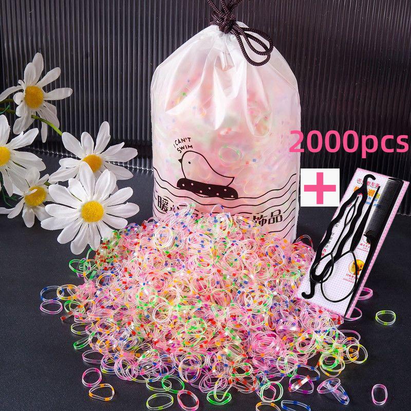 Одноразовые резинки для младенцев, милые дети, без вреда для волос, маленькие резинки для завязывания волос, аксессуары для волос, повязки на голову, петли для волос.