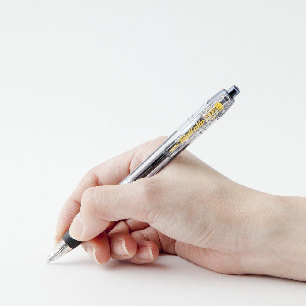 Шариковая ручка Zebra TapliClip 10 на масляной основе, 1.0, черная, ручки, B-BNB5-BK