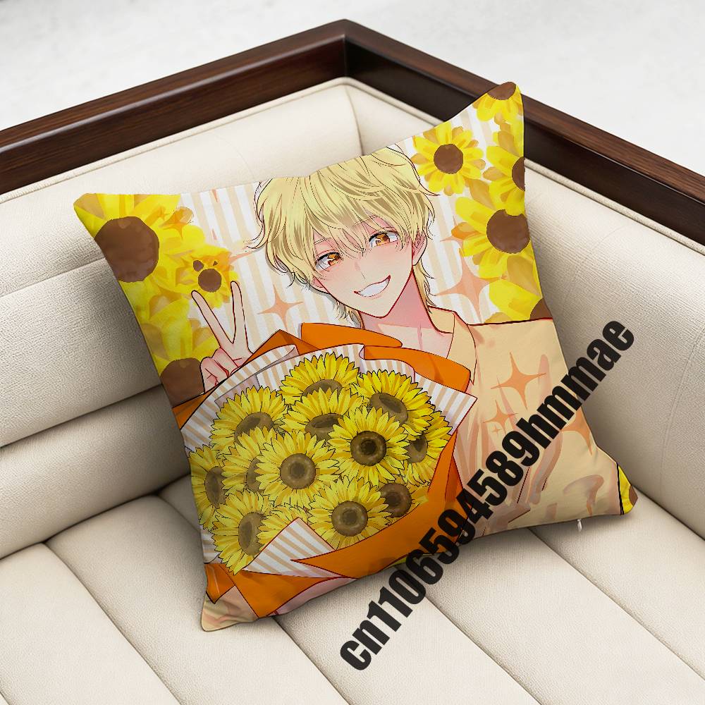 For Tamon-Kun Ima Docchi Fukuhara Tamon Utage Kinoshita Throw Pillow Case Sham 45X45Cm 35X35Cm Square Home Pillowcase Cushion