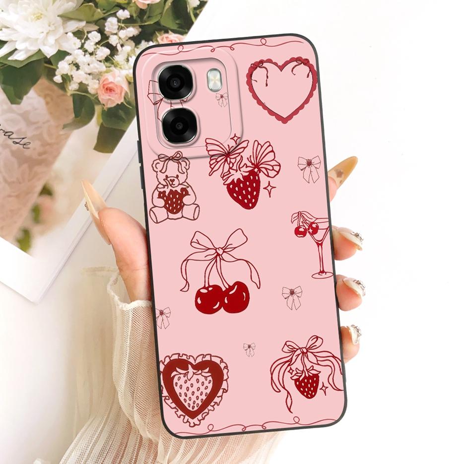 Для Oppo A6t Pro 4G Чехол CPH2849 Роскошные Цветы Конфетная Раскраска Мягкий Силиконовый Чехол Для Oppo A6t 5G OppoA6t Pro 4G Чехол Сумки