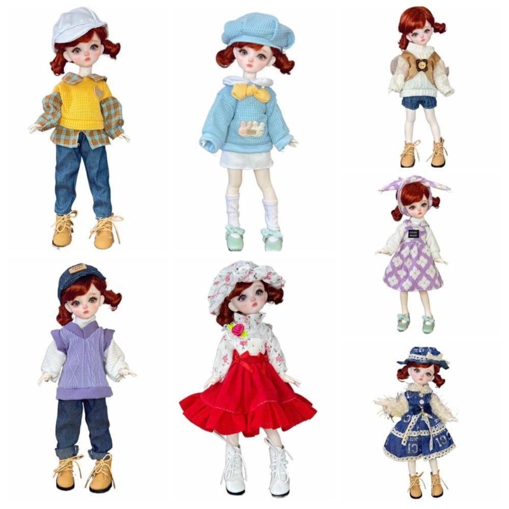 Casual Wear BJD Doll Outfit Dress Up Doll Lolita Dress Fashion 30cm Doll Clothes  Girl Gifts