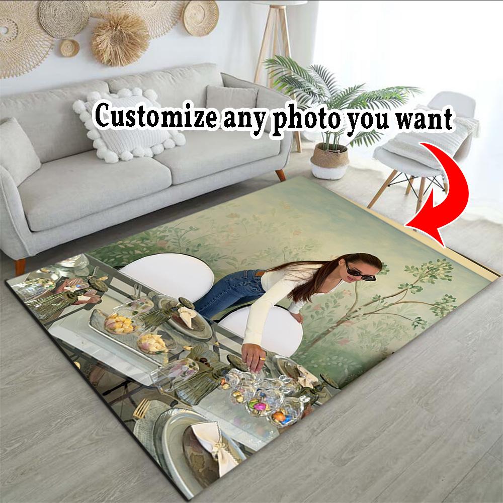 Customize Photos Customizable photos Area Rug Perfect for Dormitory Bedrooms Hallway Living Rooms Antislip Carpet Anime Office Decor