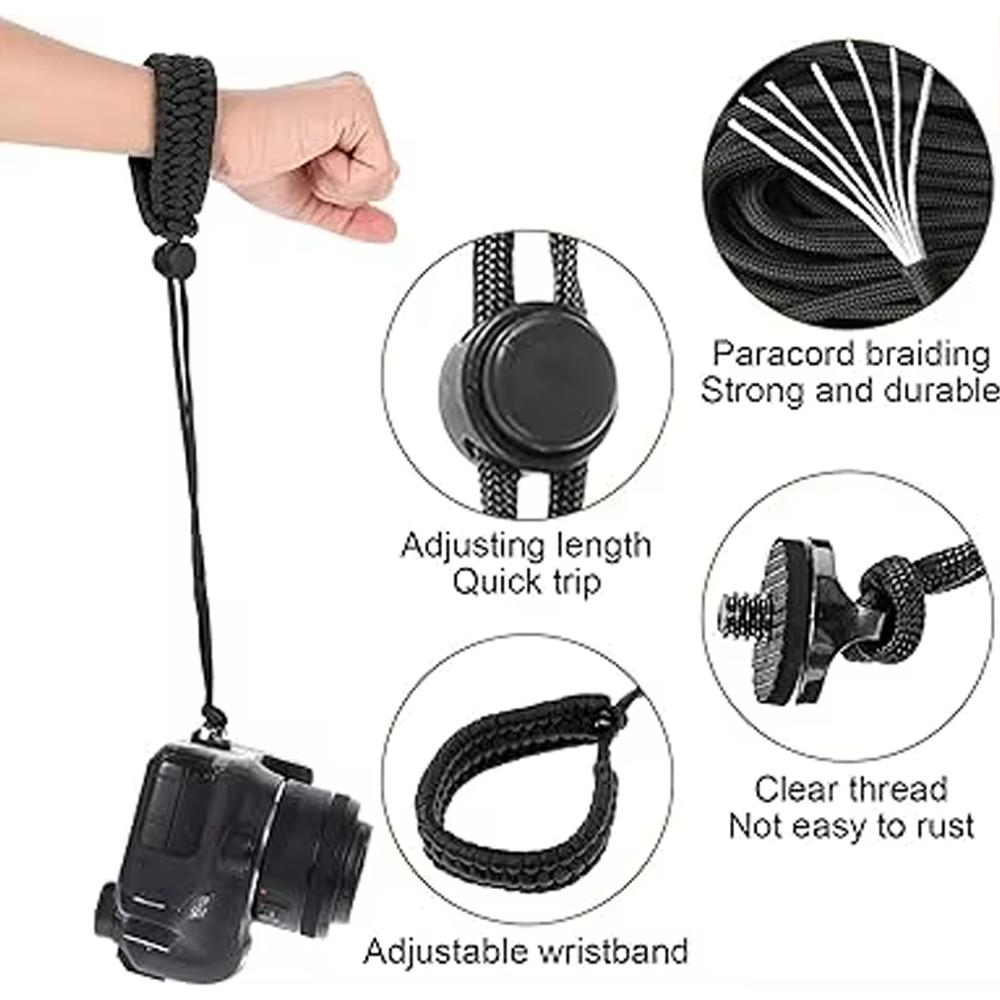 Wrist Hand Strap for Insta360 Luna Ultra X5 X4 Wristband Hand Lanyard With 1/4 Screw for DJI OSMO 360 Pocket 3 GO PRO Hero 2