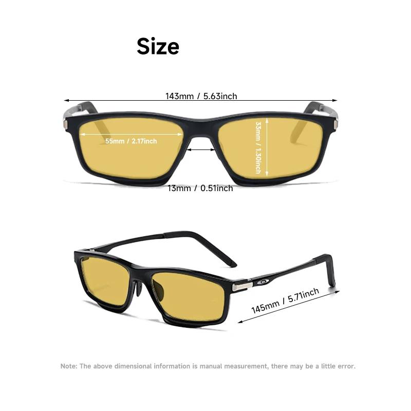 High Quality Polarized Night Vision Sunglasses Men Spring Temple Uv400 Driving Sun Glasses Frame Eyewear