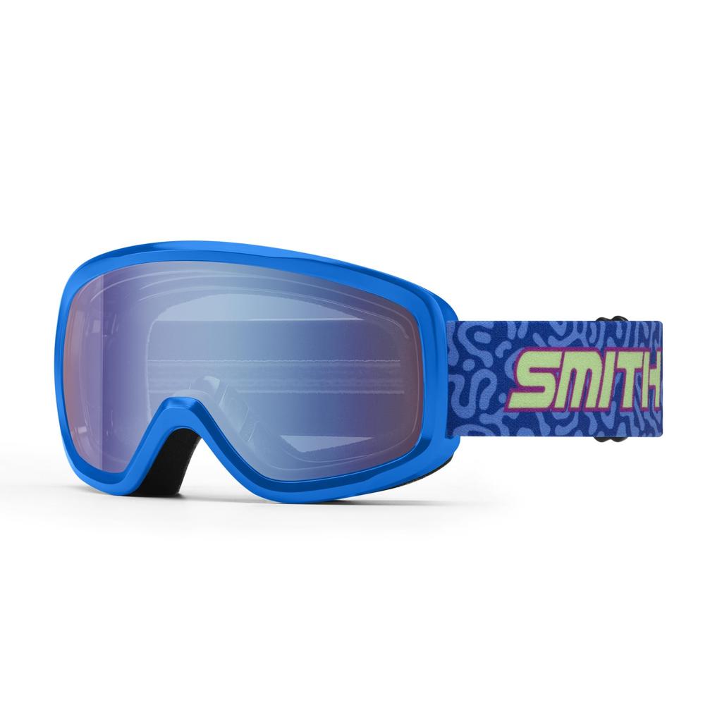 SMITH SNOWDAY Снежный День Горнолыжная Маска для Сноуборда для Детей 3-8 лет Аутентичная Японская, Продукт, 2023-2024, COBALT-ARCHIVE